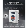 VEVOR Step Down Voltage Converter, 3000VA, Heavy Duty Voltage Power Converter, 220V to 110V Power Transformer, with 2 US Outlets, USB Output, White - 3 of 4