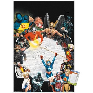 Trends International DC Comics - The Justice Society of America - Table Meeting Unframed Wall Poster Prints - 1 of 4