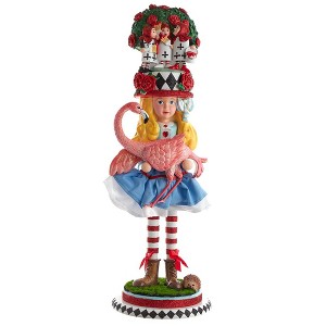 Kurt Adler 19-Inch Hollywood Alice with Flamingo Nutcracker - 1 of 4