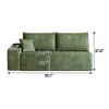 MAYEERTY 3-Seater Right Sofa Green - 3-Seater Right Layout, Corduroy, No Assembly, Ideal for Living Room/Conference Room - 4 of 4
