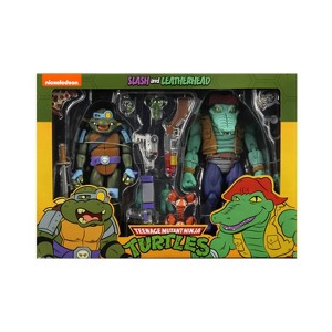 Teenage Mutant Ninja Turtles - 7" Scale Action Figure - Cartoon Series 3 Leatherhead & Slash - 1 of 3