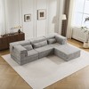 Whisen Modern Compression Loveseat, Convertible Floor Sofa Bed,DIY Boneless Modular Sectional Couch, No Assembly Required - 2 of 4