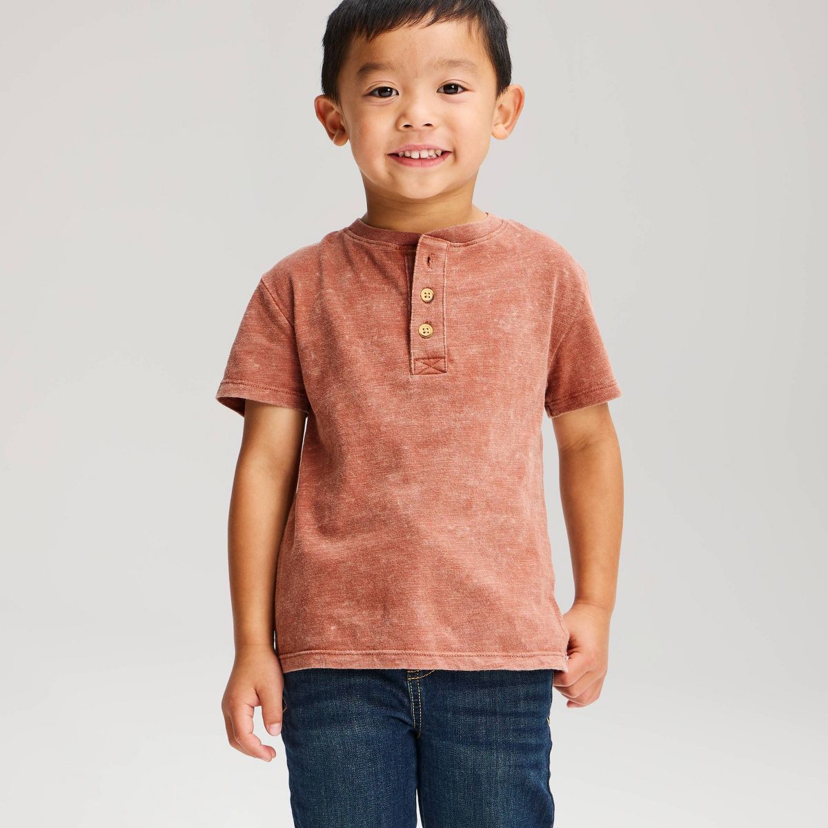 Toddler Boys' Short Sleeve Henley T-Shirt - Cat & Jack™ - thumbnail 10