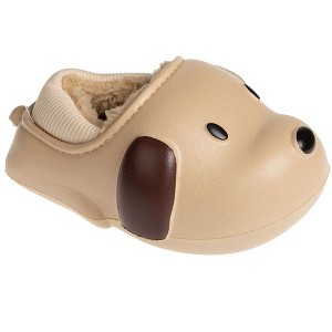 FOAMWALK Toddler Boy's Novelty Clogs with Faux Shearling and Fur Lining - Cute Shark and Dog Clogs for Toddler - 1 of 4