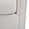 CENGHU Modern Upholstered Swivel Chair,Rolled Arm Modern Accent Chair - 4 of 4
