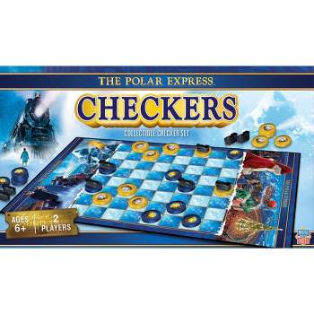 MasterPieces Officially licensed Polar Express Checkers Board Game for Families and Kids ages 6 and Up