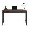 INFURNIC Writing Desk Modern Desk with Spacious Surface and Open Storage Shelf for Home Office, Brown, 48.98"*24.96"*29.53" - 4 of 4