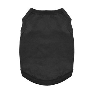 Doggie Design 100% Cotton Dog Tank - Jet Black - 1 of 3