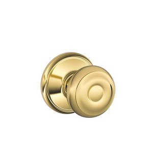 Schlage Georgian Bright Brass Passage Lockset 1-3/4 in. - 1 of 1