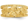 Black Bow Jewelry Plumeria Diamond Cut Toe Ring in 14 Karat Gold - 4 of 4