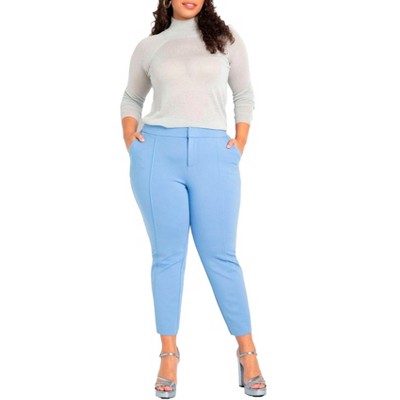ELOQUII Women's Plus Size Tall The Ultimate Stretch Slim Leg Pant