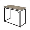 NicBex Home Office Desk 39.37" L Morden Folding Writing Desk with Wooden Desktop and Metal Legs for Study and Work, Space Saving - 2 of 4