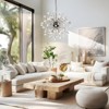 Rennnsan Volette 25"W 12-Light Sputnik Dandelion Crystal Modern Dimmable Chandelier in Silver - 4 of 4