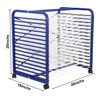 Coucheta Art Drying Rack, 16 Removable Shelves Art Storage, Paint Drying Rack for Classroom Art Supplies, Painting Stand, with Four Lockable Wheels - 4 of 4