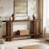 Tribesigns 71-Inch Long Console Table for Entryway, Wooden Sofa Table Behind Couch, for Living Room, Hallway, Foyer, Dark Brown - 3 of 4
