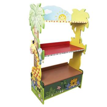 Sunny Safari Jungle Kids' Bookshelf - Fantasy Fields by Teamson Kids