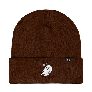 Dalix Heartly Ghost Embroidered Beanie Hat Knit Cap Cold Weather Womens - 1 of 4