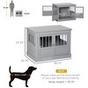 Kumasinova 31"/46" Small/Large Dog Crate with 3 Doors,Dog Kennel for Indoor Use,Dog Cage for Small/Large Dogs with Steel Frame,MDF Construction - 2 of 4