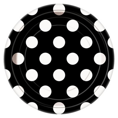 polka dot paper plates