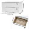 YIYIBYUS Wooden Desktop Storage Box with 2 Lockable Drawers - 3 of 4