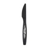 Jaya 6.5" Compostable Knife Bulk - Pack Black - Pack of 50 - 2 of 3