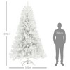 TopComfy Christmas Tree Stand Unlit Artificial Tree Auto Open Design for Holiday Decor, White, 57.1"*57.1"*106.3" - 3 of 4