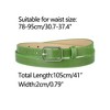 INSPIRE CHIC Women's Thin Rectangle Pin Buckle Skinny Leather Waist Belt - 3 of 4