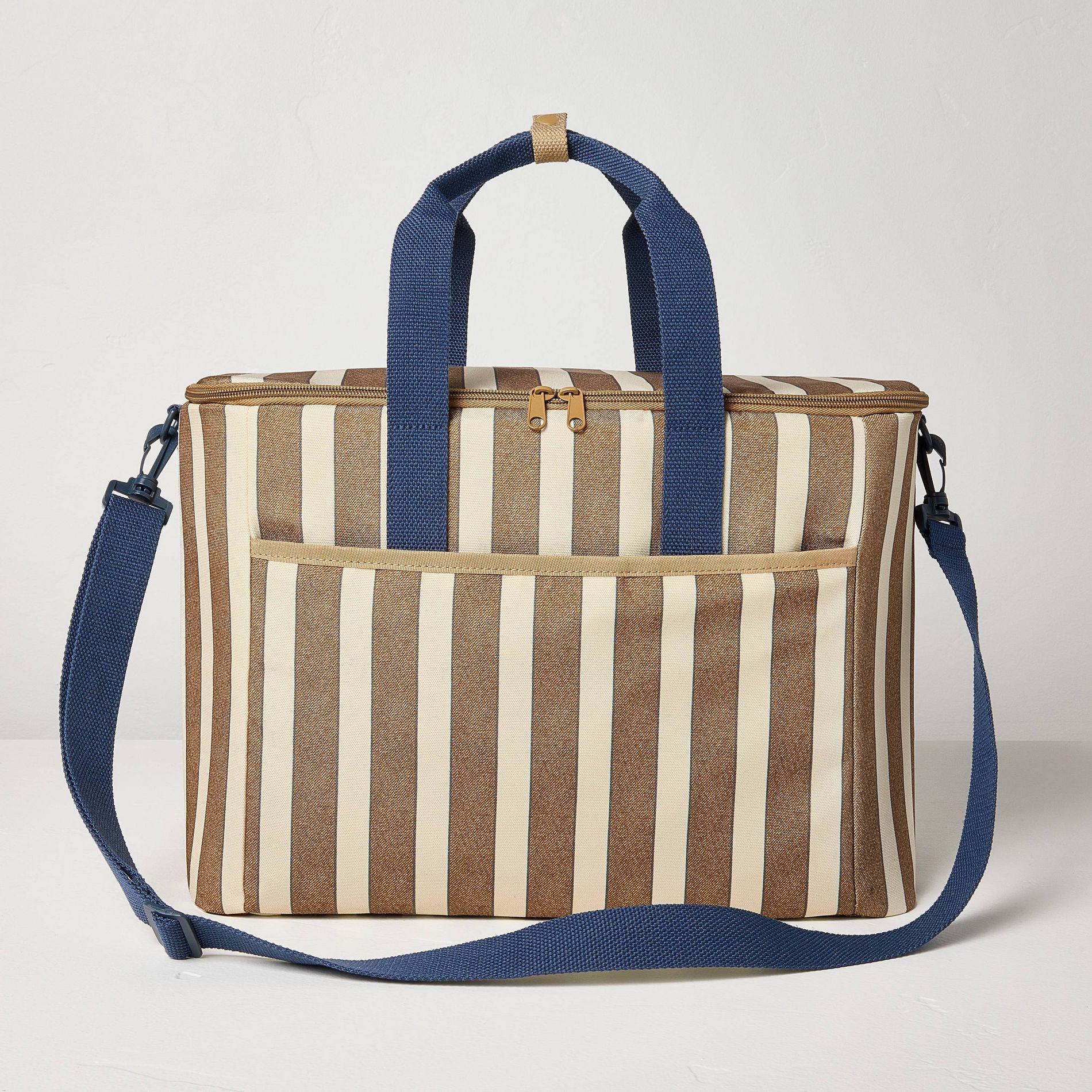 Soft Sided Cooler Sour Cream/Toffee Stripe - Hearth & Hand™ with Magnolia