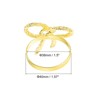 Unique Bargains Dining Table Decoration Alloy Wear Resistance Bow-knot Shape Napkin Rings 6 Pcs - 2 of 4