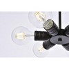 Elegant Lighting Reyes 6 lights black pendant - 4 of 4
