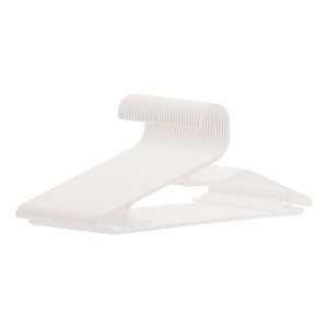 REGALWOVEN Durable Space Saving Non-Slip Plastic Clothes Hangers 30 Pcs - 1 of 4