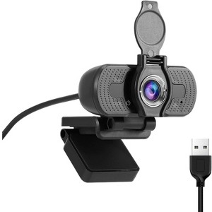Sanoxy 1080P Webcam with Privacy Cover & Noise-Cancelling Mic for Webinars - 1 of 4
