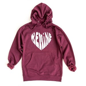 Simply Sage Market Women's Graphic Hoodie Be Mine Distressed Heart - 1 of 3
