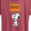 Women's - Peanuts - Snoopy Boo Sign Short Sleeve Graphic T-Shirt - 2 of 4