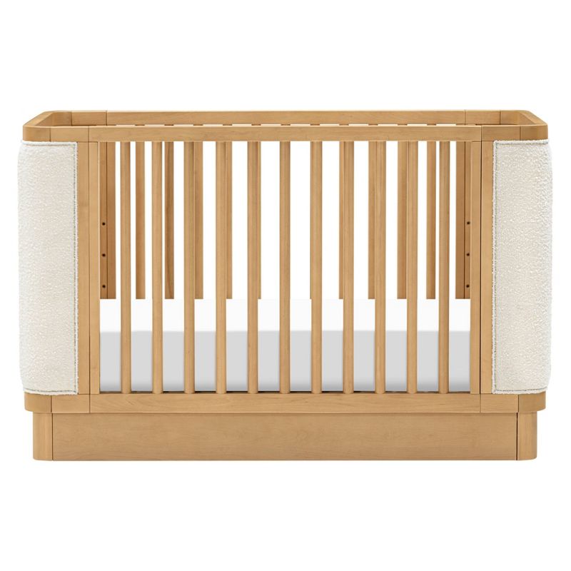 Babyletto Bondi Boucle 4-in-1 Convertible Crib with Toddler Bed Kit - Honey/Ivory Boucle, 2 of 10