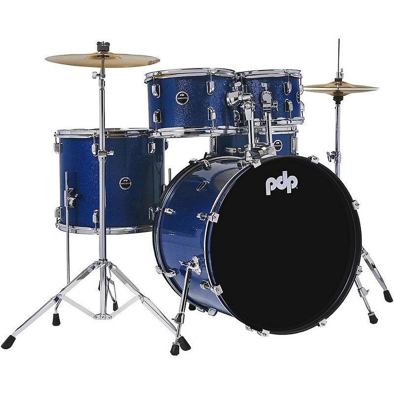 PDP by DW Encore Complete 5-Piece Drum Set With Chrome Hardware and Cymbals, 1 of 7