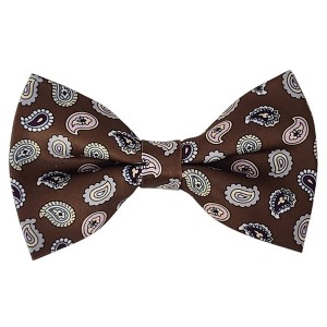 Men's Paisley Design 2.75 W And 4.75 L Inch Pre-Tied adjustable Bow Tie - 1 of 3