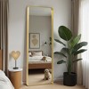 Wooakway 64''x 21'' Modern Rectangle Metal Full Length Mirror Leaning Mirror Bathroom Vanity Mirror Decorative Wall Mirror - 3 of 4