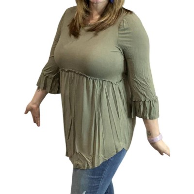 Women's Boho Babydoll Top - POL