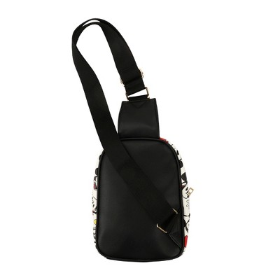Mickey Mouse & Friends Disney Mickey Mouse All-Over Print White 7.4" Sling Bag — фото 5
