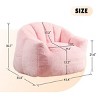 Bean Bag Chair for Adults, Comfy High-Density Foam Lounge Sofa Chair with Armrests, Ideal for Reading or Relaxing – Cuddlewood - 4 of 4