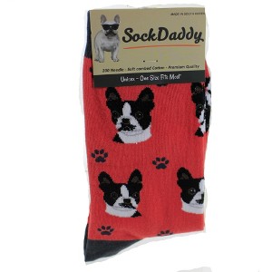E & S Pet 15.25 In Boston Terrier Socks Unisex  Soft Premium Crew Socks - 1 of 3