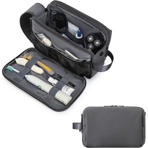 Toiletry Bag for Men, Water-resistant Dopp Kit Travel Organizer with Shaving Compartment for Toiletries - 1 of 4