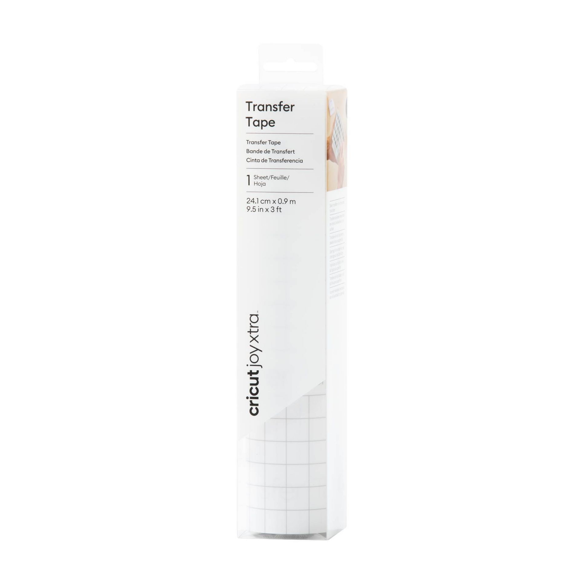Cricut 9.5"x36" Transfer Tape Clear: Compatible with Cricut Joy Xtra, PET Material, Craft Cutting, Vinyl Transfer Tape