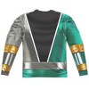 Men's Power Rangers Dino Fury Green Ranger Long Sleeve Costume T-Shirt - 3 of 4