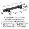 Amerock Central 3-3/4 Inch (96mm) Cabinet or Furniture Pull - 4 of 4