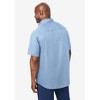 KingSize Men's Big & Tall Short Sleeve Wrinkle-Free Sport Shirt - 3 of 4