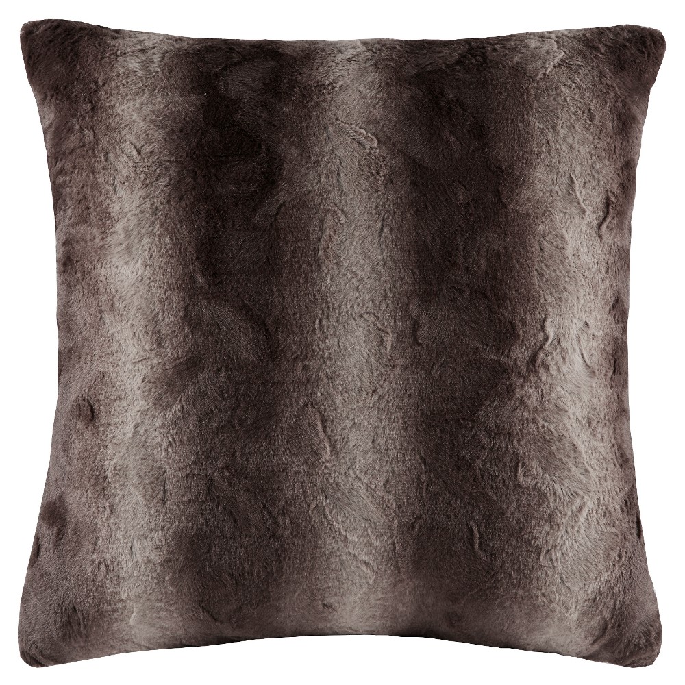 UPC 086569897336 product image for Brown Marselle Faux Fur Euro Throw Pillow (25