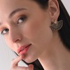 SOHI Women's Fan Drop Earrings - 3 of 3