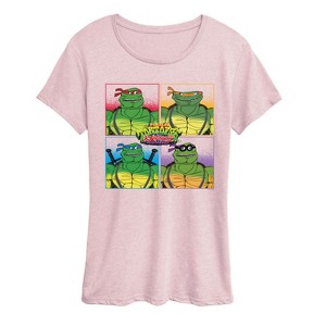 Women's - Teenage Mutant Ninja Turtles - TMNT Group Short Sleeve Graphic T-Shirt - 1 of 3